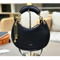 Well Crafted Chloe Small Chloé Banana Zipped Hobo in Soft Leather 1302 Black 2026