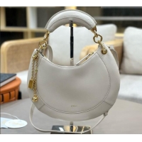 Classic Discount Chloe Small Chloé Banana Zipped Hobo in Soft Leather 1302 White 2026