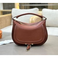 Top Grade Chloe Marcie Medium Leather Shoulder Bag 1199-8 Brown 2026