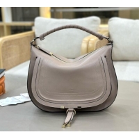 Luxury Cheap Chloe Marcie Medium Leather Shoulder Bag 1199-8 Grey 2026