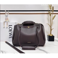 Buy Discount Loewe Medium Madrid bag in supple calfskin leather 052451 Brownie 2026