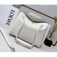 New Fashion Loewe Medium Madrid bag in supple grained calfskin 052451 White 2026