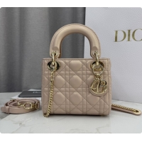 Affordable Price Dior Classic Mini Lady Dior Bag in Cannage Lambskin M0505 Iridescent Pink 2026
