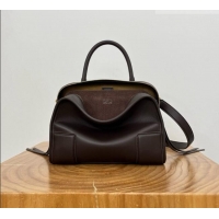 Wholesale Cheap Loewe Small Amazona 180 Bag in Soft Calfskin 81002 Dark Chestnut Brown 2026