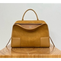 Top Design Loewe Large Amazona 180 Bag in Suede Calfskin 81004 Brown 2026