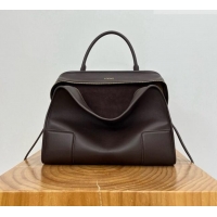 Well Crafted Loewe Large Amazona 180 Bag in Soft Calfskin 81004 Dark Chestnut Brown 2026