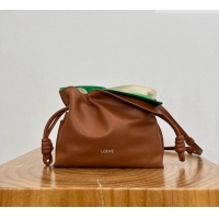 Classic Specials Loewe Mini Layered Flamenco Clutch in Nappa Calfskin 81034 Brown 2026