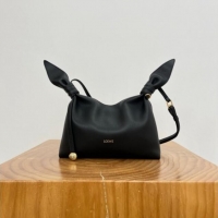 Good Taste Loewe Mini Scarf Bag in Smooth Calfskin 81037 Black 2026