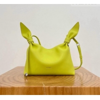 Luxury Grade Loewe Mini Scarf Bag in Smooth Calfskin Lemon 81037 Yellow 2026