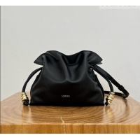 Promotional Loewe Mini Coil Flamenco Clutch in Nappa Calfskin 81048 Black 2026 Top