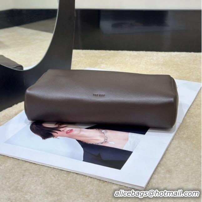 Grade Design The Row Squared Compact Clutch Bag in Nappa Leather 8858 Brown 2026