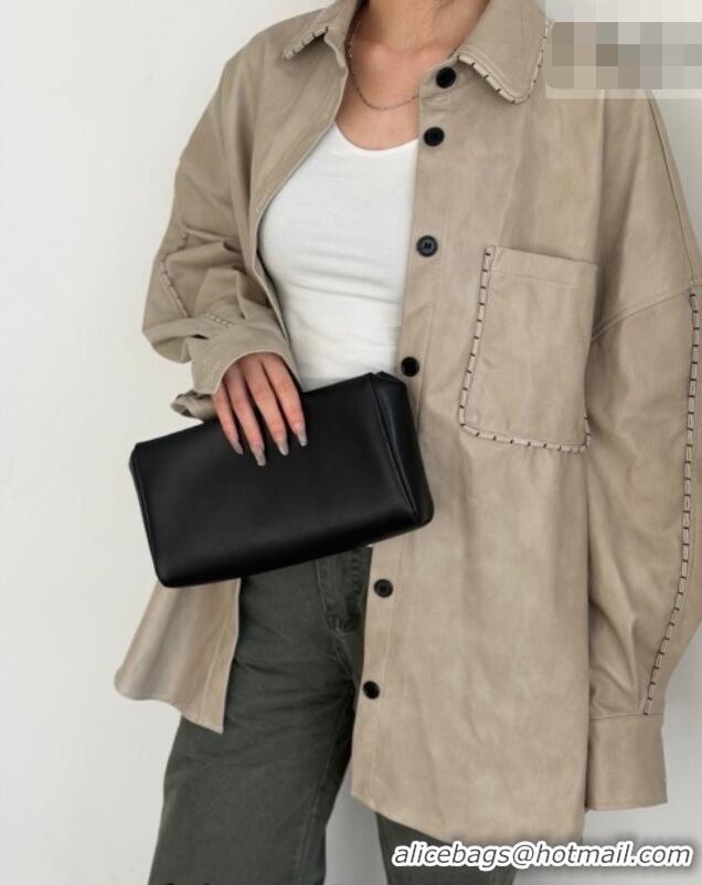 Grade Design The Row Squared Compact Clutch Bag in Nappa Leather 8858 Brown 2026