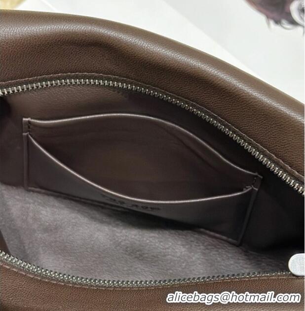 Grade Design The Row Squared Compact Clutch Bag in Nappa Leather 8858 Brown 2026