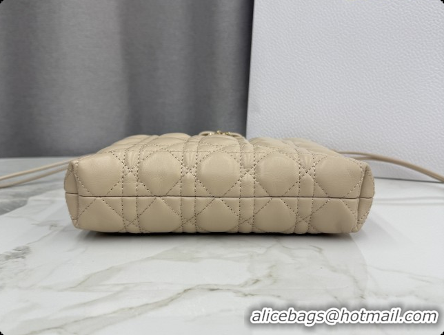 Good Product Dior Adiorable Mini Bucket Bag in Cannage Lambskin S2611 Beige 2026