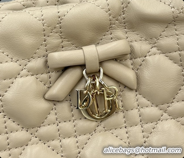 Good Product Dior Adiorable Mini Bucket Bag in Cannage Lambskin S2611 Beige 2026