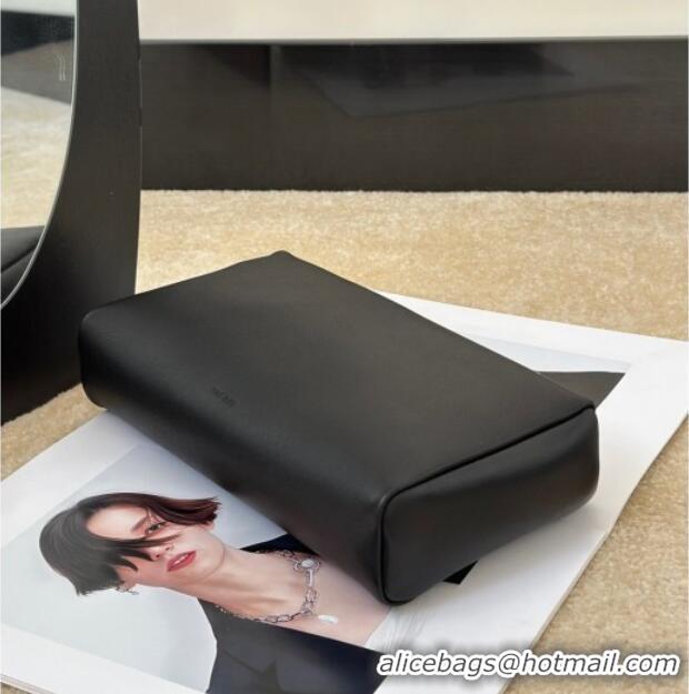 Top Quality The Row Squared Compact Clutch Bag in Nappa Leather 8858 Black 2026