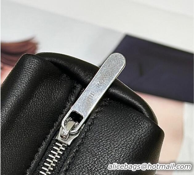 Top Quality The Row Squared Compact Clutch Bag in Nappa Leather 8858 Black 2026