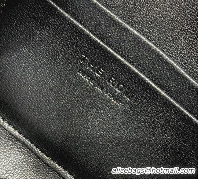Top Quality The Row Squared Compact Clutch Bag in Nappa Leather 8858 Black 2026