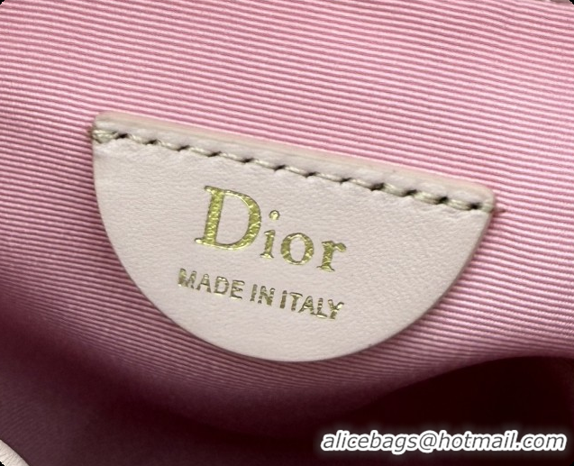 Best Luxury Dior Adiorable Mini Bucket Bag in Cannage Lambskin S2611 Soupir Pink 2026