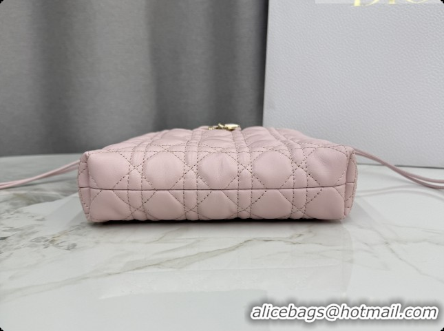 Best Luxury Dior Adiorable Mini Bucket Bag in Cannage Lambskin S2611 Soupir Pink 2026