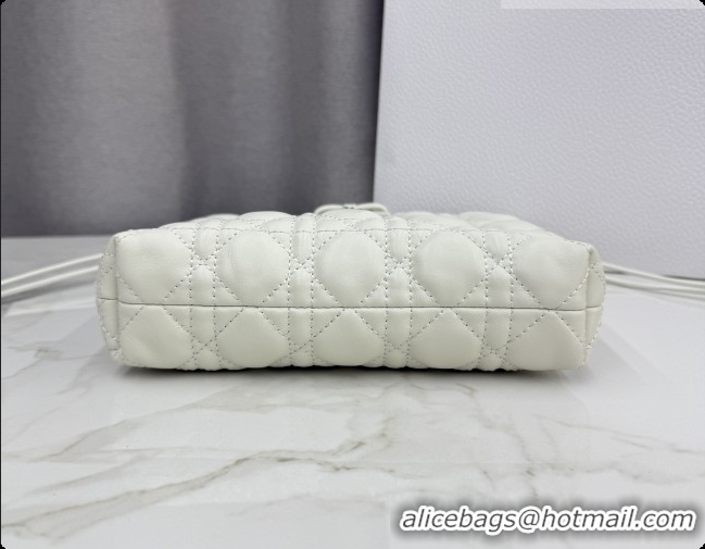 Reasonable Price Dior Adiorable Mini Bucket Bag in Cannage Lambskin S2611 White 2026