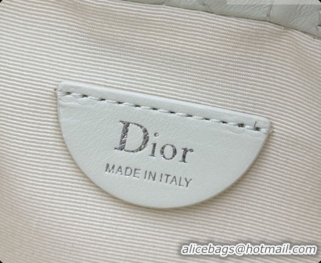 Reasonable Price Dior Adiorable Mini Bucket Bag in Cannage Lambskin S2611 White 2026