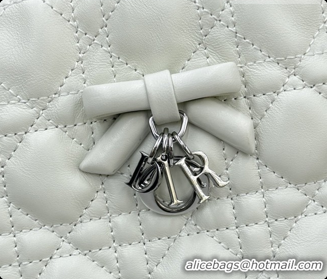 Reasonable Price Dior Adiorable Mini Bucket Bag in Cannage Lambskin S2611 White 2026