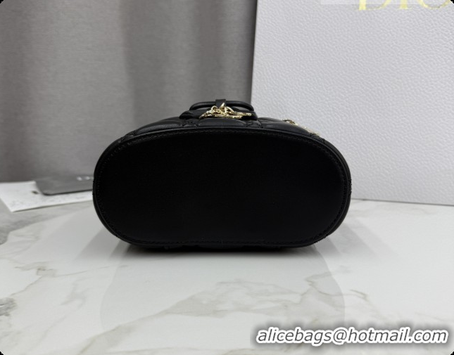 Super Quality Dior Mini Vanity Bag in Cannage Lambskin S2603 Black 2026