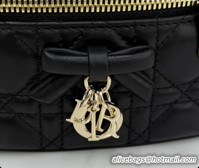 Super Quality Dior Mini Vanity Bag in Cannage Lambskin S2603 Black 2026