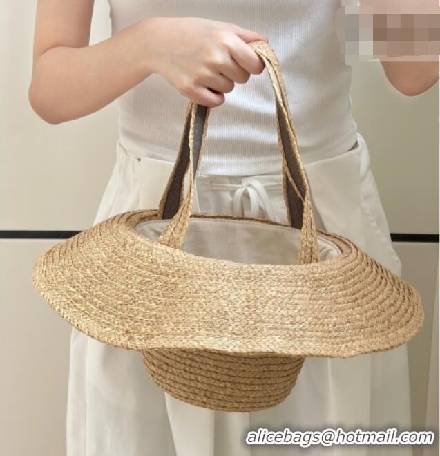 Buy Discount The Row Raffia Straw Hat-Shaped Bag 8865 Beige 2026