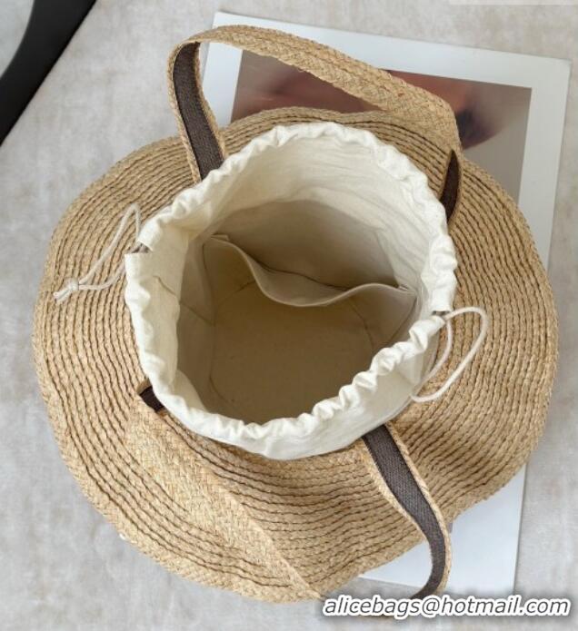 Buy Discount The Row Raffia Straw Hat-Shaped Bag 8865 Beige 2026