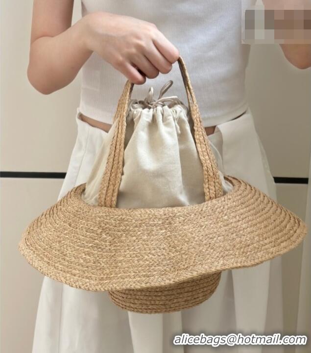 Buy Discount The Row Raffia Straw Hat-Shaped Bag 8865 Beige 2026