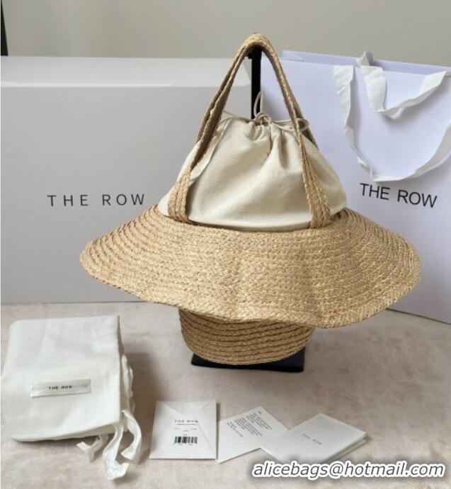 Buy Discount The Row Raffia Straw Hat-Shaped Bag 8865 Beige 2026