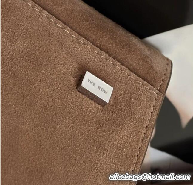 Big Discount The Row Margaux 12 Tote Bag in Suede 8818M Light Brown 2026 