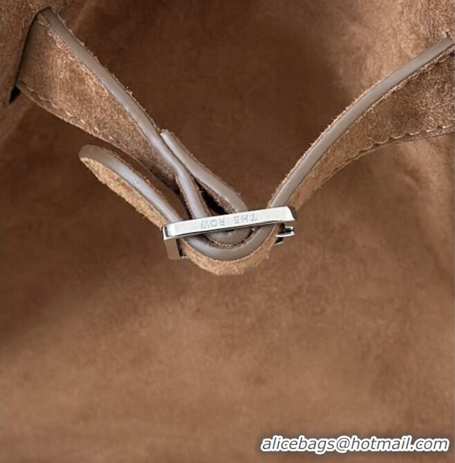 Big Discount The Row Margaux 12 Tote Bag in Suede 8818M Light Brown 2026 