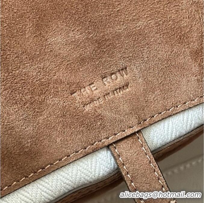 Big Discount The Row Margaux 12 Tote Bag in Suede 8818M Light Brown 2026 