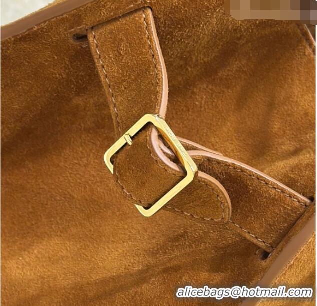 Top Grade The Row Margaux 12 Tote Bag in Suede 8818M Gold-Tone 2026