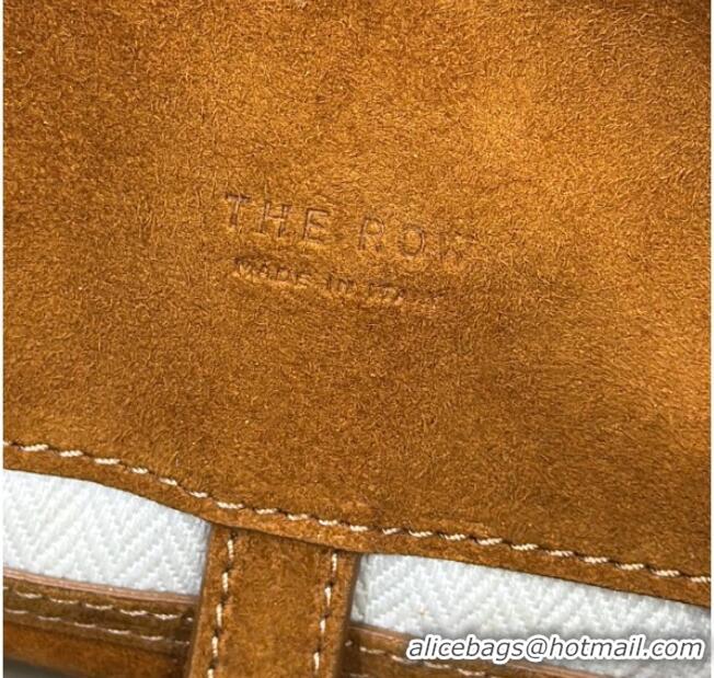 Top Grade The Row Margaux 12 Tote Bag in Suede 8818M Gold-Tone 2026