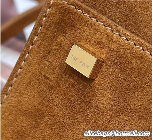 Top Grade The Row Margaux 12 Tote Bag in Suede 8818M Gold-Tone 2026