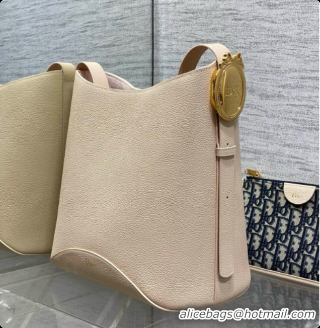 Affordable Price Dior Medium Dior Médaillon Bucket Bag in Beige Grained Calfskin 6072544 2026