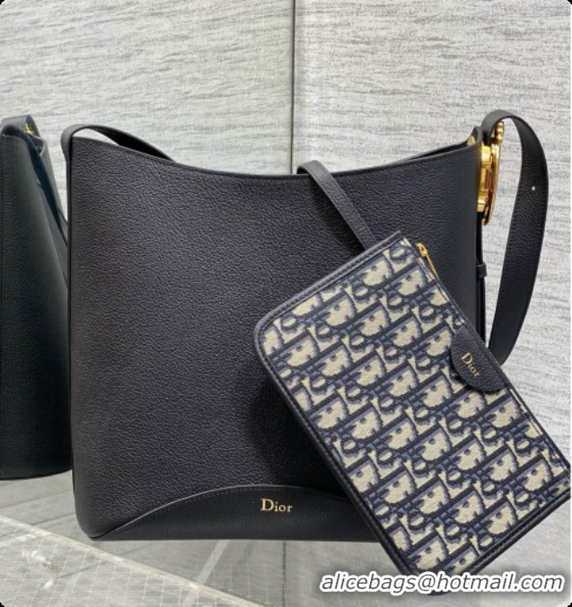 Best Design Dior Medium Dior Médaillon Bucket Bag in Black Grained Calfskin 6072546 2026