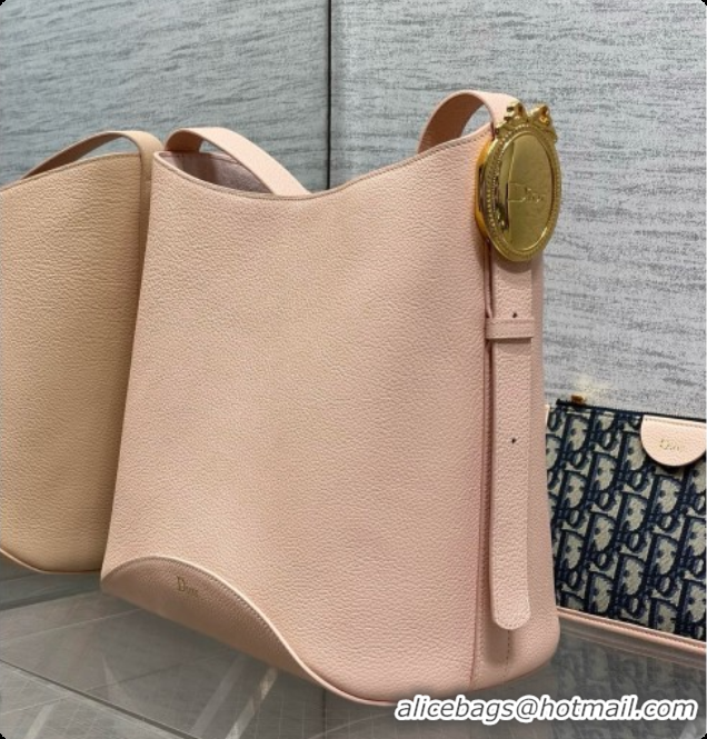 Super Quality Dior Medium Dior Médaillon Bucket Bag in Pink Grained Calfskin 6072549 2026