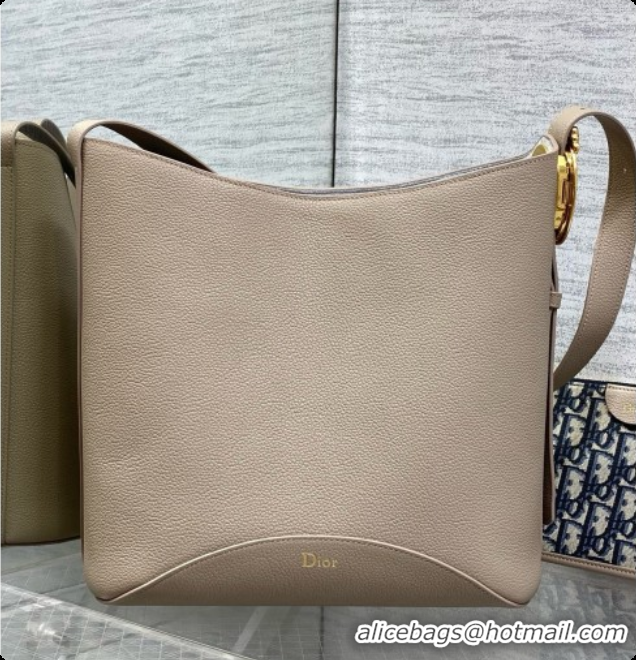 New Fashion Dior Medium Dior Médaillon Bucket Bag in Grey Grained Calfskin 6072550 2026