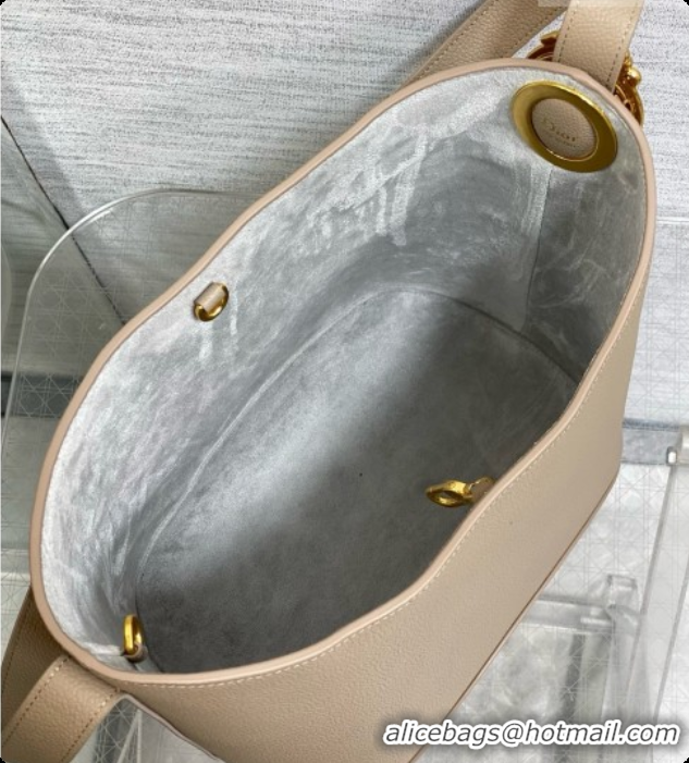 New Fashion Dior Medium Dior Médaillon Bucket Bag in Grey Grained Calfskin 6072550 2026