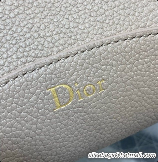 New Fashion Dior Medium Dior Médaillon Bucket Bag in Grey Grained Calfskin 6072550 2026