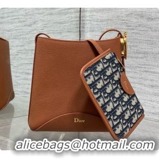 Low Price Dior Small Dior Médaillon Bucket Bag in Brown Grained Calfskin 6072542 2026