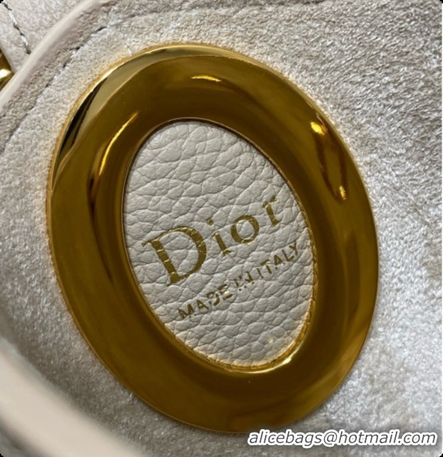 Reasonable Price Dior Small Dior Médaillon Bucket Bag in Beige Grained Calfskin 6072553 2026