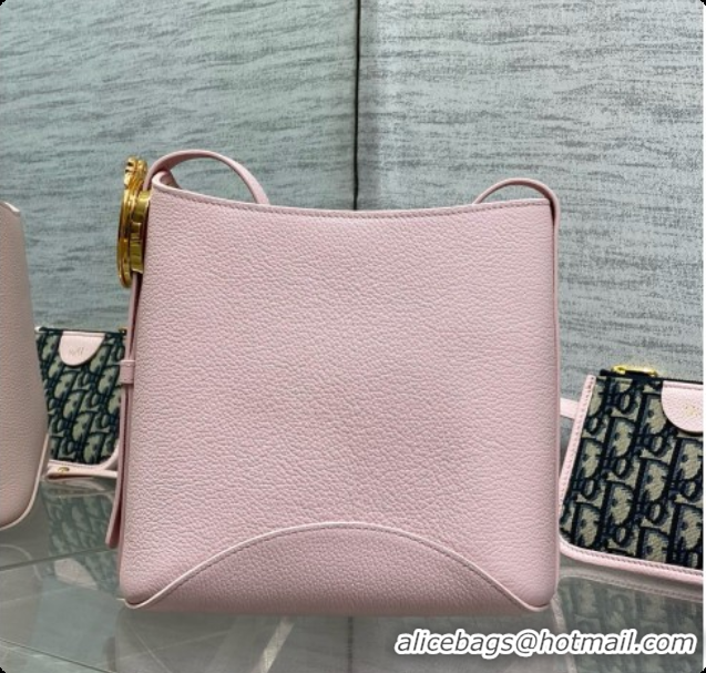 Grade Quality Dior Small Dior Médaillon Bucket Bag in Pink Grained Calfskin 6072556 2026
