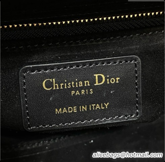 Super Quality Dior Medium Lady Dior Bag in Wicker & Leather Black 6072559 2026