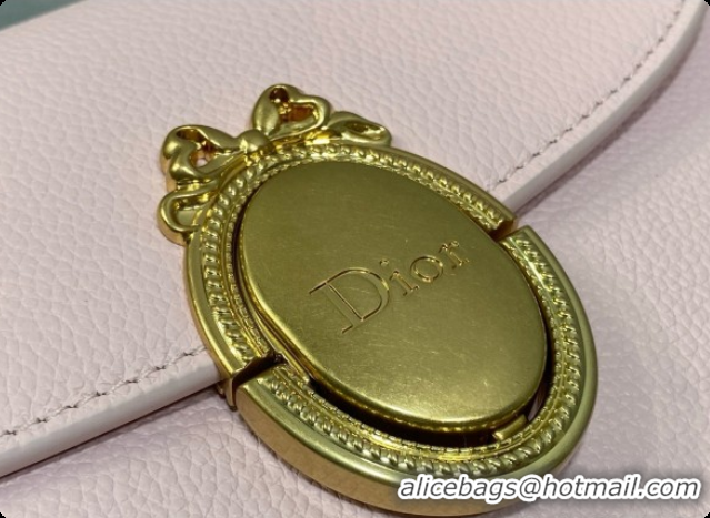 Top Quality Dior Small Dior Médaillon Flap Bag in Pink Grained Calfskin 6072560 2026